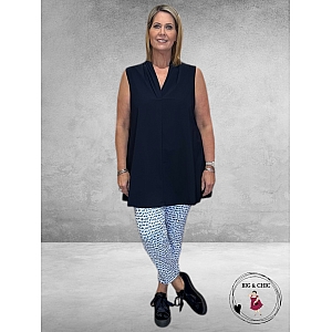 ONLY-M Top Travel  Shawlkraag Navy